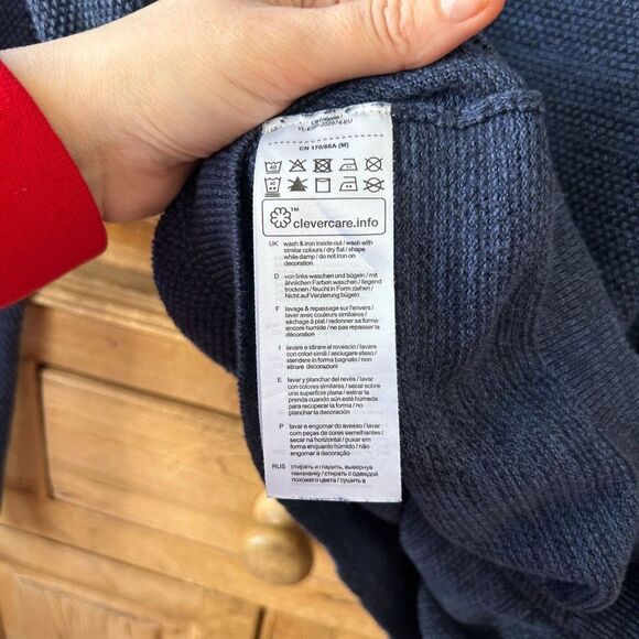 EDC Espirit Medium Blue Crewneck Textured Sweater‎ - Picture 8 of 9